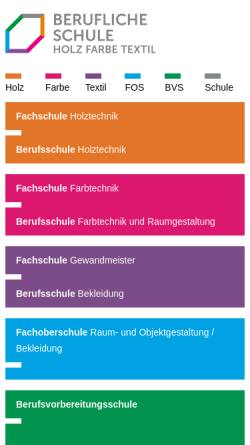 Vorschau der mobilen Webseite www.gsechs.de, Staatliche Gewerbeschule für Holztechnik, Farbtechnik und Raumgestaltung - G6