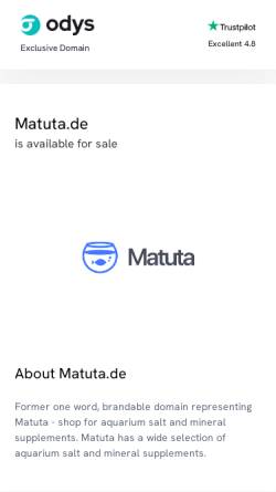 Vorschau der mobilen Webseite www.matuta.de, Matuta