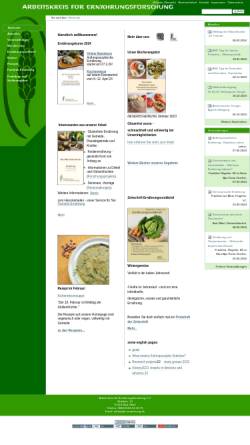 Vorschau der mobilen Webseite www.ak-ernaehrung.de, Arbeitskreis für Ernährungsforschung e.V.