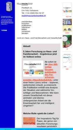 Vorschau der mobilen Webseite www.hausarbeitsethik.ch, HausArbeitsEthik