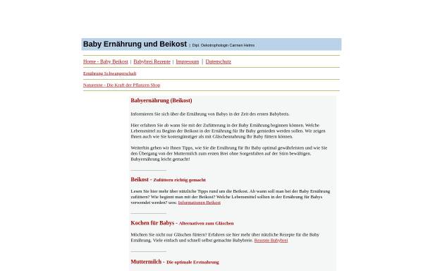 Vorschau von www.baby-ernaehrungstipps.de, Baby Ernährungstipps