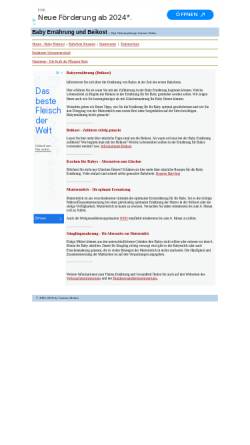 Vorschau der mobilen Webseite www.baby-ernaehrungstipps.de, Baby Ernährungstipps