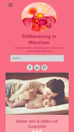 Vorschau der mobilen Webseite stillbaby.info, Stillberatung in München