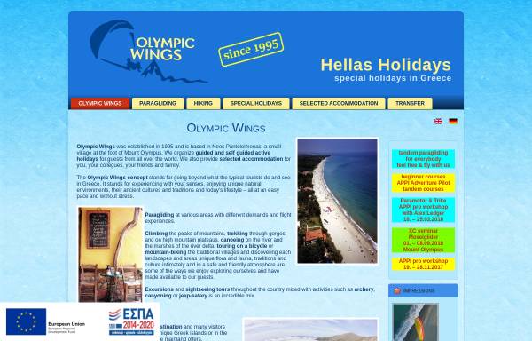 Vorschau von www.olympicwings.com, Olympic Wings