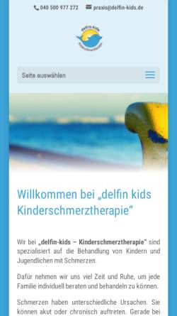 Vorschau der mobilen Webseite delfin-kids.de, Delfin Kids - Dr. Raymund Pothmann