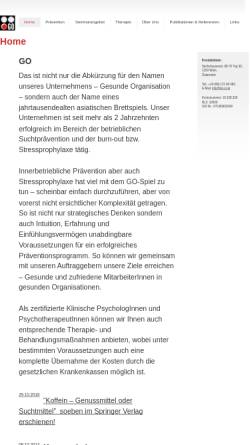 Vorschau der mobilen Webseite www.go.or.at, Beiglböck & Feselmayer OEG - Gesundheits- und Organisationspsychologische Beratung
