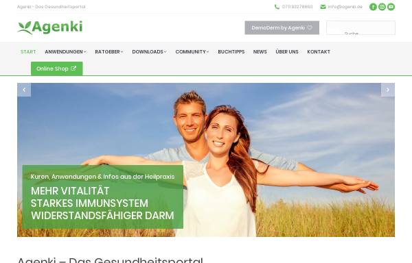 Vorschau von www.agenki.de, Gesundheitsratgeber Ernährung