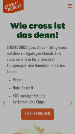 Vorschau der mobilen Webseite www.leicht-und-cross.de, Leicht & Cross