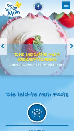 Vorschau der mobilen Webseite www.dieleichtemuh.at, Die leichte Muh