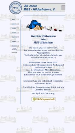 Vorschau der mobilen Webseite www.minigolfsport-hildesheim.de, Bahnengolf-Verein, Hildesheim