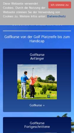 Vorschau der mobilen Webseite www.germangolfacademy.de, German Golf Academy