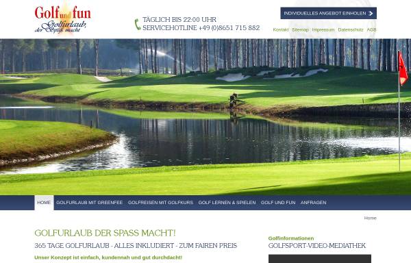 Vorschau von www.golfundfun.de, Golf and Fun