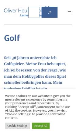 Vorschau der mobilen Webseite www.golfkurse.com, Golf-Academy Fleesensee