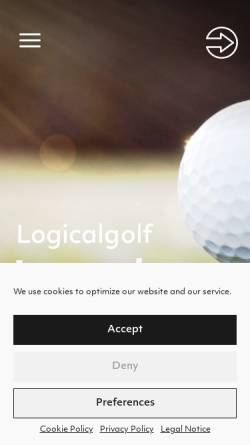 Vorschau der mobilen Webseite www.logicalgolf.com, Logical Golf