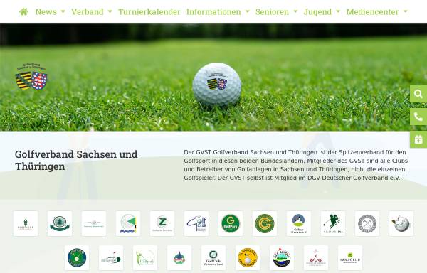 Vorschau von www.mygvst.de, Golfverband Sachsen und Thüringen e.V.