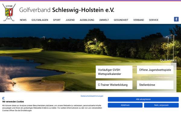 Vorschau von www.gvsh.de, Golfverband Schleswig-Holstein e.V.