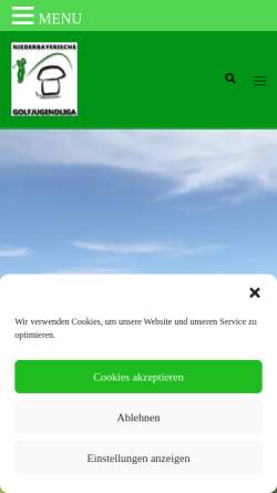 Vorschau der mobilen Webseite www.golfjugend.info, Niederbayerische GOLF Jugend-Liga
