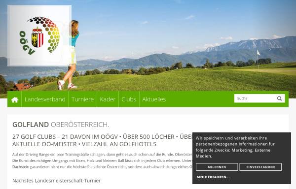 Vorschau von www.golf-ooe.at, Oberösterreichischer Golfverband