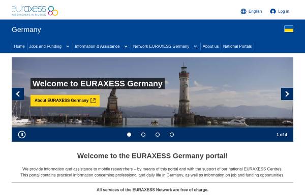 Vorschau von www.euraxess.de, Euraxess Deutschland