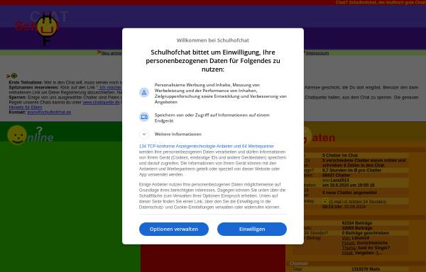 Vorschau von www.schulhofchat.de, Schulhof - Chat