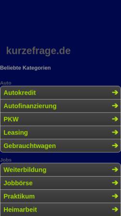 Kurze Frage?