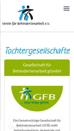 Vorschau der mobilen Webseite www.hsg-net.de, HSG Hachenburger Service gGmbH