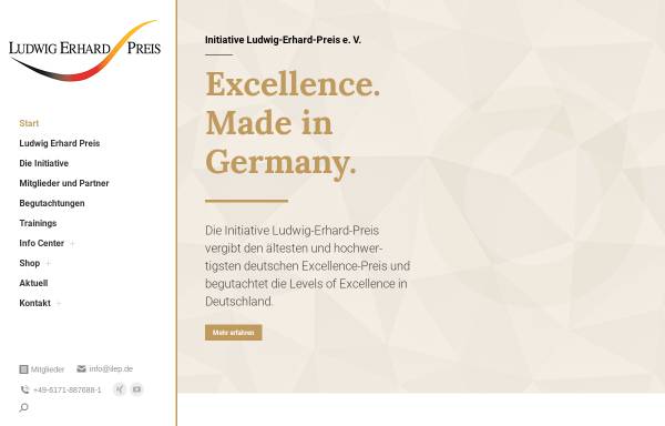 Vorschau von ilep.de, Initiative Ludwig-Erhard-Preis - Auszeichnung für Spitzenleistungen im Wettbewerb e.V.