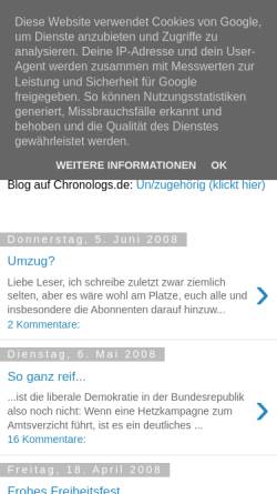 Vorschau der mobilen Webseite ein-jude-in-deutschland.blogspot.com, Ein Jude in Deutschland