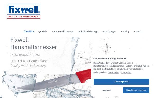 Vorschau von www.fixwell.de, Fixwell Messerfabrik GmbH & Co. KG