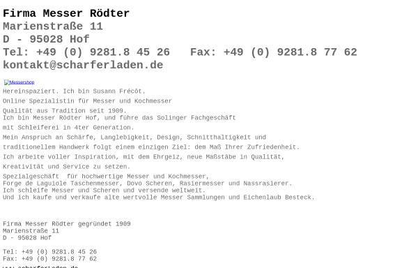 Vorschau von www.roedter-messer.de, Messer Rödter