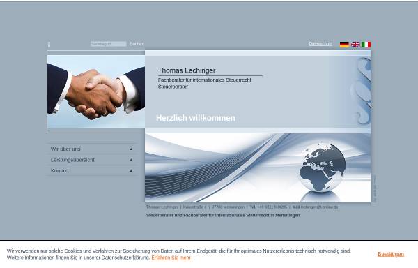Vorschau von www.lechinger.de, Steuerkanzlei Lechinger