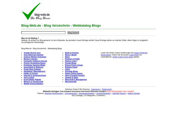 Vorschau von www.blog-web.de, Blog-Web
