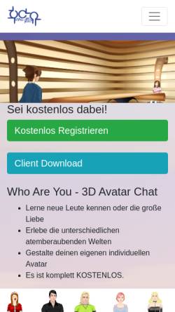 Vorschau der mobilen Webseite www.whoareu.de, Who Are You