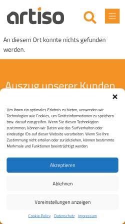 Vorschau der mobilen Webseite www.artiso.com, Artiso Blog