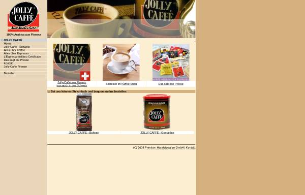 Vorschau von www.jollycaffe.ch, Premium-Handelswaren GmbH