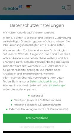 Vorschau der mobilen Webseite www.business-factory.de, Dittmann Marketing
