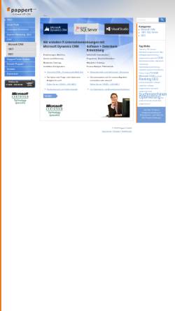 Vorschau der mobilen Webseite pappert.de, Pappert GmbH
