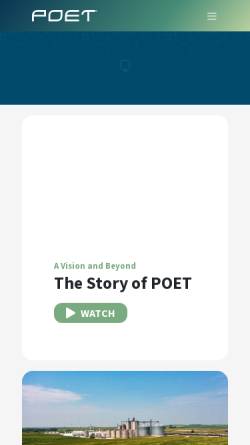 Vorschau der mobilen Webseite www.poet.com, Poet AG
