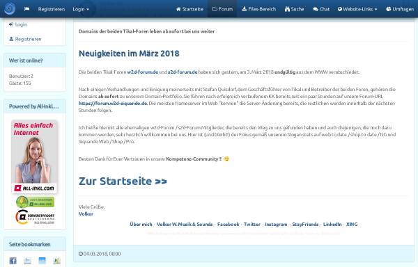 Vorschau von w2d-forum.de, X to date Community Anwenderforum