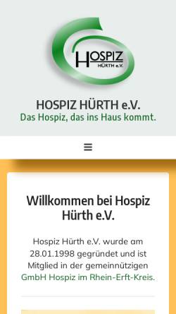 Vorschau der mobilen Webseite www.hospiz-huerth.de, Hospiz Hürth