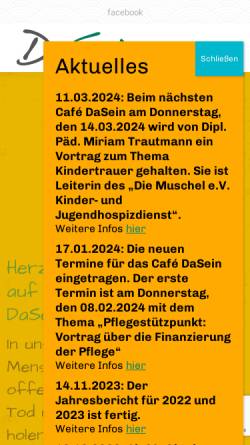 Vorschau der mobilen Webseite www.hospizbewegung-od.de, Hospizbewegung Oldesloe und Umgebung e.V.