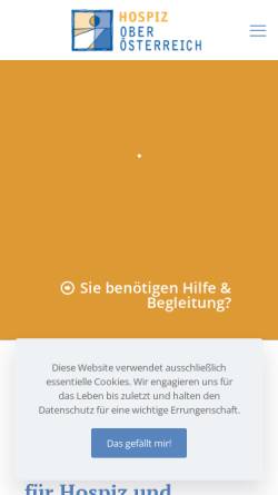 Vorschau der mobilen Webseite www.hospiz-ooe.at, Landesverband Hospiz Oberösterreich