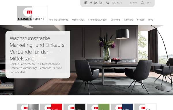 Vorschau von www.garant-gruppe.de, Garant Möbel Holding AG