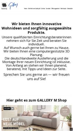Vorschau der mobilen Webseite www.musterring-gallery.de, Musterring International Josef Höner GmbH & Co. KG