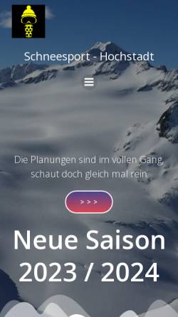 Vorschau der mobilen Webseite wintersport-hochstadt.de, NaturFreunde Ortsgruppe Hochstadt