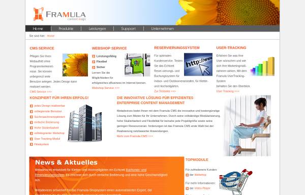 Vorschau von www.framula-cms.com, Framula CMS