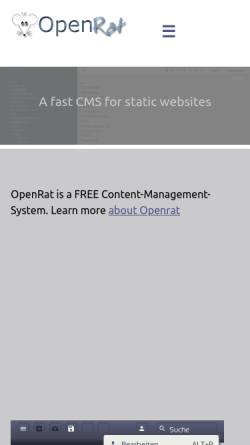 Vorschau der mobilen Webseite www.openrat.de, OpenRat