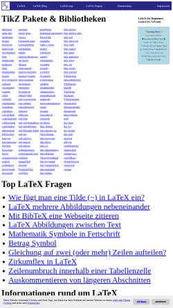 Vorschau der mobilen Webseite www.namsu.de, LaTeX Kurse 2004-6 und Präsentationen mit LaTeX