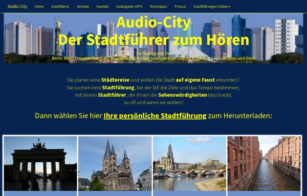 Vorschau von www.audio-city.de, Audio City, Reinhold Lüke & Peter Andres GbR