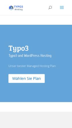 Vorschau der mobilen Webseite typo3weblog.de, TYPO3 Weblog